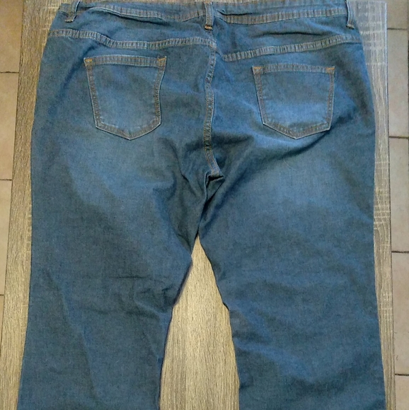 Kanva Fashion Women Stretch Blue Jeans Plus Size 18 - Picture 3 of 9